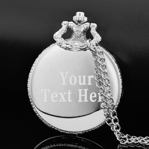 Image of Tiong Pocket Watch Hollow Tree of Life Design Roman Numerals Engraved Bible Verse Quartz Pocket Watch with Chain Custom Pocket Watch Birthday Gifts