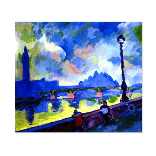 Reproduction de peintures à l'huile de la Tamise sur grande toile de qualité