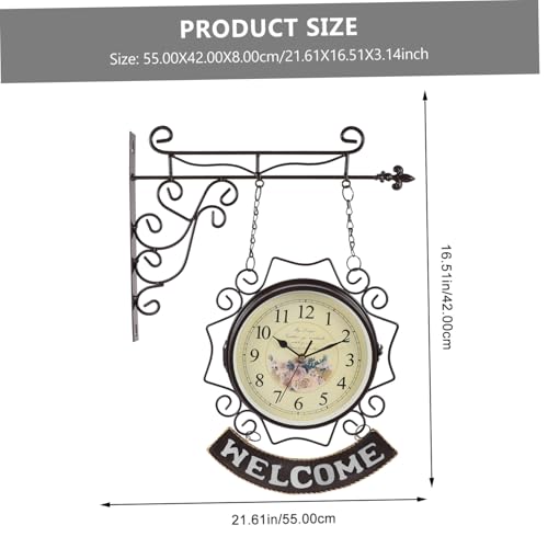 Horloge murale design rétro pour restaurant et bureau silencieuse