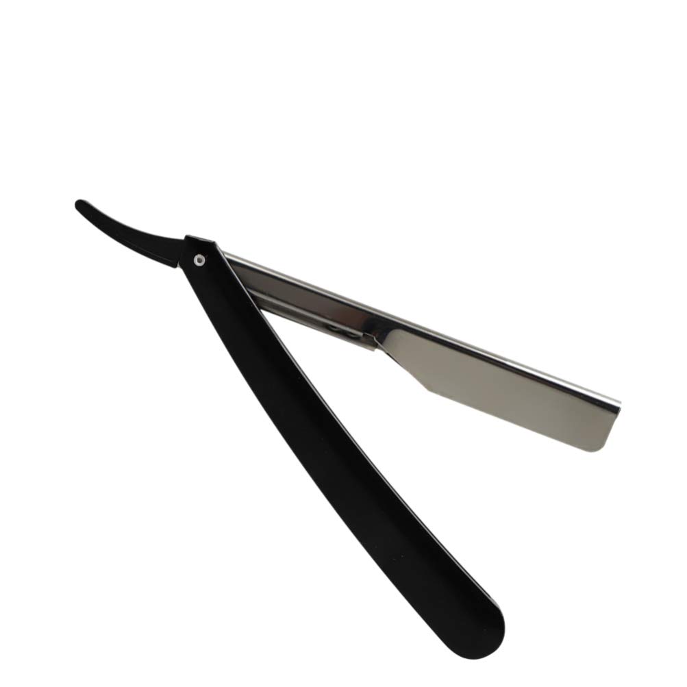 Lurrose Manual Straight Edge Shaving Razor for Men Beard Sideburns and Fine Hair Grooming Safe Razor Portable for Home and Travel Use
