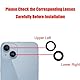 Dakexiong Rückkamera-Glaslinse Ersatz für iPhone 14/ iPhone 14 Plus, Kompatibel mit iPhone 14/14 Plus Back Rück Kamera Glas Linse Ersatz, mit Reparaturwerkzeug Kit