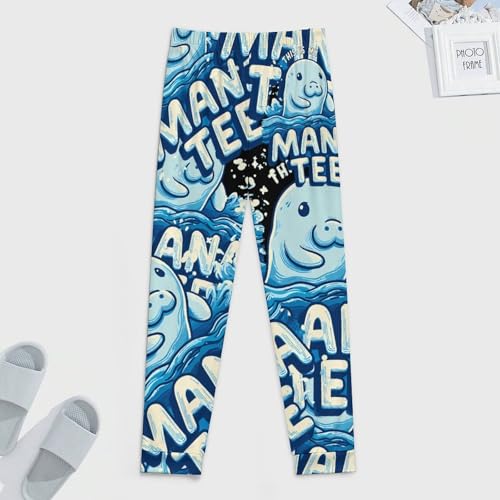 Cartoon Manatees Men's Pajama Bottoms Sleep Lounge Soft Comfy Pants Sleepwear4