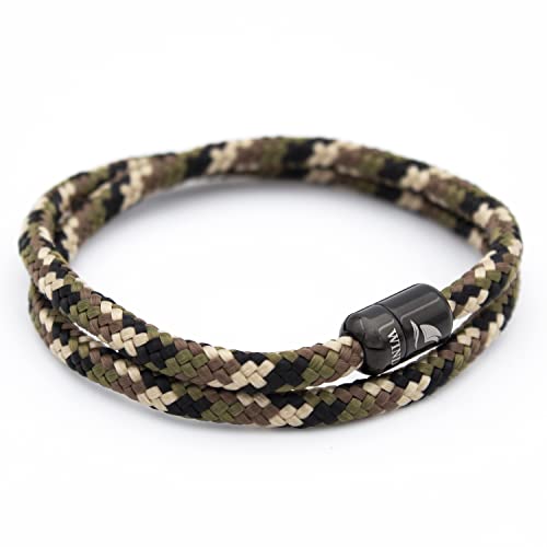 Wind Passion - Paracord Rope Braided Bracelet For Men & Women Who Love Nature & Outdoor Experiences - Waterproof and Stylish