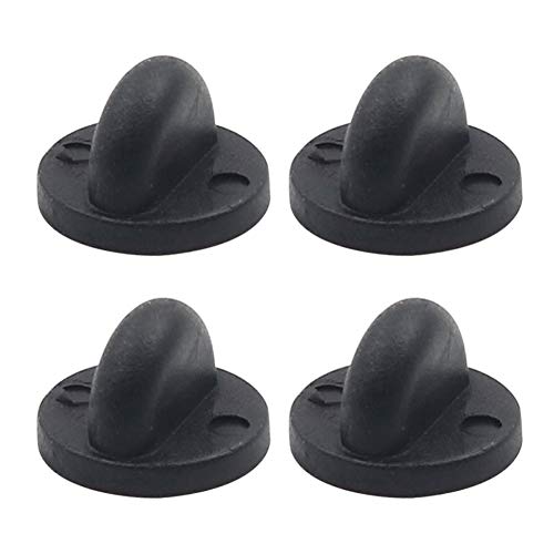 100 Pieces Rubber Pin Backs Butterfly Clutch Rubber Pin Backs Butterfly Clutch Backings Pin Cap Replacement for Badges Lapel Pin, Black