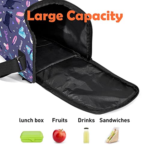 Bolsa de almuerzo de animales morados para picnics y escapadas al aire libre 3