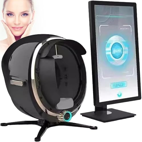 Professional 38MP AI Facial Skin Analyzer Machine - Salon-Quality Skin Analysis & Detection for Healthy Skin Care (White, 21.5 in)