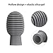 4 Pieces Drum Mute Drum Dampener Silicone Drumstick Silent Practice Tips Percussion Accessory Mute Replacement Musical Instruments Accessory (Grey)