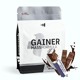 MASmusculo - Gainer Mass Formula - 3 Kg - Chocolate con Leche - Aumenta Masa Muscular - Proteína Suero de Leche y Caseína Micelar - L-Glutamina Kyowa y Creatina Creapure - Mezcla de Carbohidratos