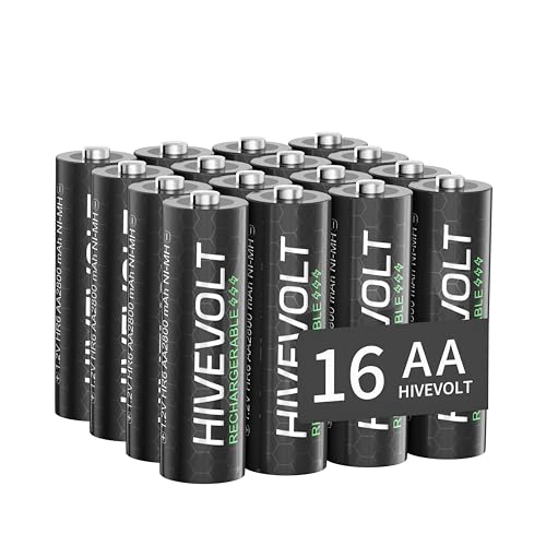 HIVEVOLT Rechargeable AA Batteries