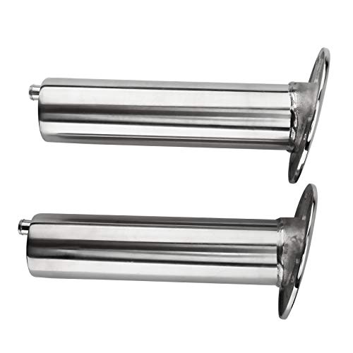 YaeMarine 2-Pack Heavy Duty Stainless Steel 316 Deluxe Rod Holders with Drain, Flush Mount Fishing Rod Pole Holders, 30 Degree /15 Degree/90 Degree (15 Degree) - Thumbnail 5