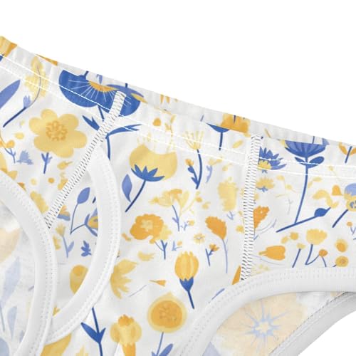 KLL Seamless Wild Flowers Farmhouse Boys Toddler Pure Cotton Training Underwear Breathable Undies4