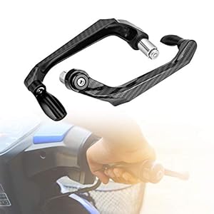 Protecteur de Guidon de Moto, Moto Guidon Protecteur Garde-main, 7/8″ 22 mm Frein d’embrayage Levier Protector Protège-mains, Convient aux Motos, Voitures électriques(Noir)