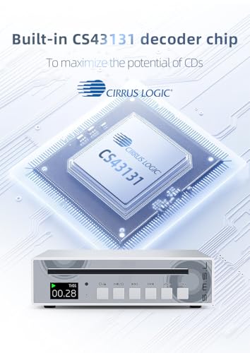 Image of S.M.S.L VMV PL100 CS43131 Chip CD Player (Silver)