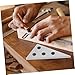 PartyKindom 2pcs Block Set Manganese Machinist Tools for Accurate Angle Measurements Woodworking Metalworking and Industrial Applications