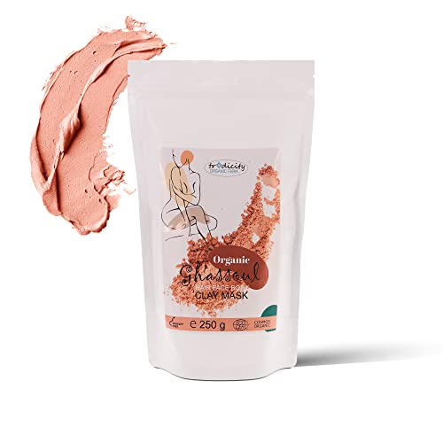 Tradicity Organic Farm - Ghassoul Atlas Arcilla 100% Natural | Controla Cabello Graso | Champú sin Sulfatos/Parabenos | Antigrasa/Anticaspa | Mascarilla Facial, 250g