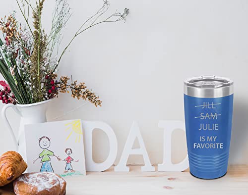 Customizable My Favorite Child Funny Tumbler With Name, Custom Mom & Dad Gifts, Father's Day Gifts From Son Daughter, Mother's Day Gifts, Birthday Gifts For Dad Mom, Christmas Funny Gifts #TOP3