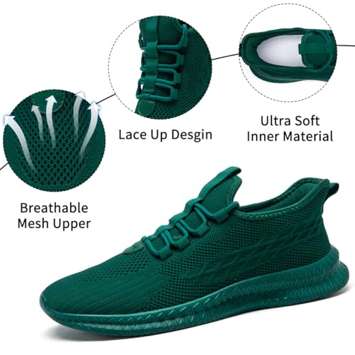 Image of Mens Walking Shoes Tennis Slip on Sneakers Running Jogging Athletic Gym Ultra Lightweight Breathable Comfortable Non Slip Fashion