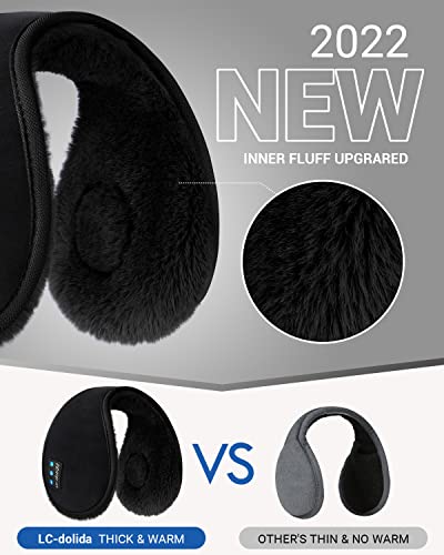 Lc-Dolida Bluetooth Ear Warmers Ear Muffs Earmuffs Built-In Hd Speakers For Winter #TOP7