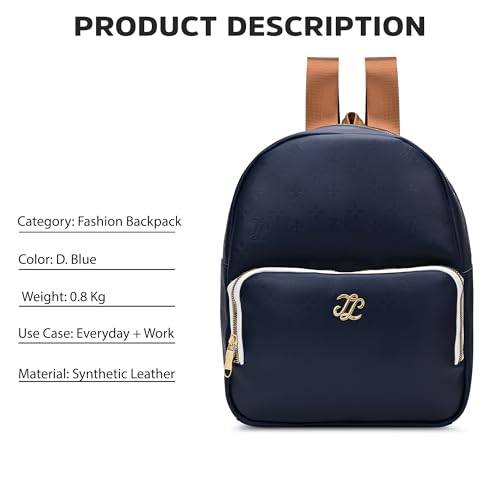 Image of Lavie Signature Women's Colourblock Conway Fashion Backpack for Women | Fashion Backpack for Work | Ladies purse | Stylish Shoulder Bag | Gift For Women