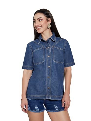 Chemise en jean décontractée pour vos sorties et moments de détente au quotidien