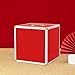 Generic Lucky Draw Box,Square Raffle Ball Game Box Voting Box, Raffle Case Lottery Box for Fundraising Annual Meeting Voting Business, All red, 40x40x40cm