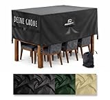Abdeckung für Gartenmöbel nach Maß mit Schnalle Atmungsaktiv für Tisch und Stühle Abweisende Winddichte Schutzhülle Gartentisch Abdeckhaube Gartentischabdeckung Maßanfertigung FARBEN [131]