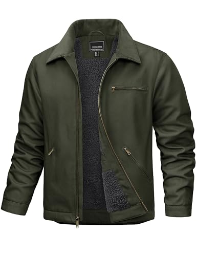 Amazon.com: TACVASEN Mens Work Jacket Winter Fleece Insulated