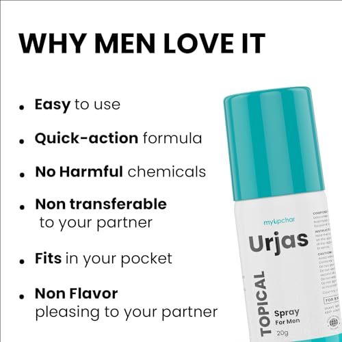 Image of myUpchar ayurveda Topical Spray For Men|Non-Transferable & Non-Alcoholic|Tested Formula|20G