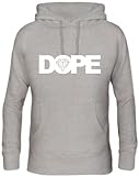  Shirtstreet24, DOPE DIAMOND, Diamant Herren Kapuzen Sweatshirt Hoodie - Pullover, Größe: S,Graumeliert