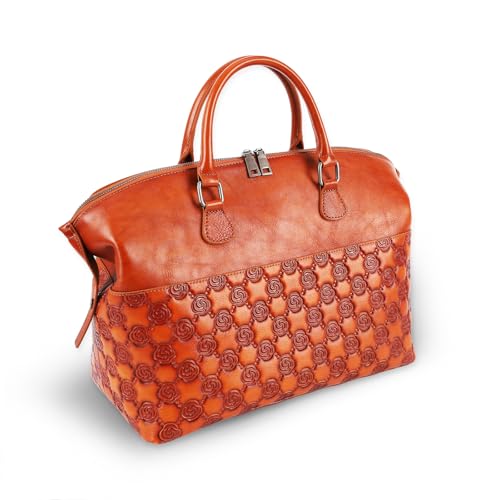 Image of Genuine Leather Handbags for Women Satchel Tote Bags Top Handle Bags