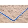 Tandem Sport Volleyball Court Lines - 2 Blue Webbed Volleyball Court Lines - Volleyball Lines for Regulation Size or Short Court - Blue