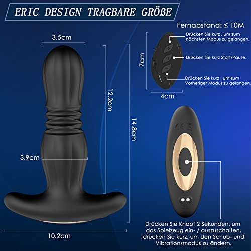 Analvibrator mit Stoßfunktion und Fernbedienung für Paare