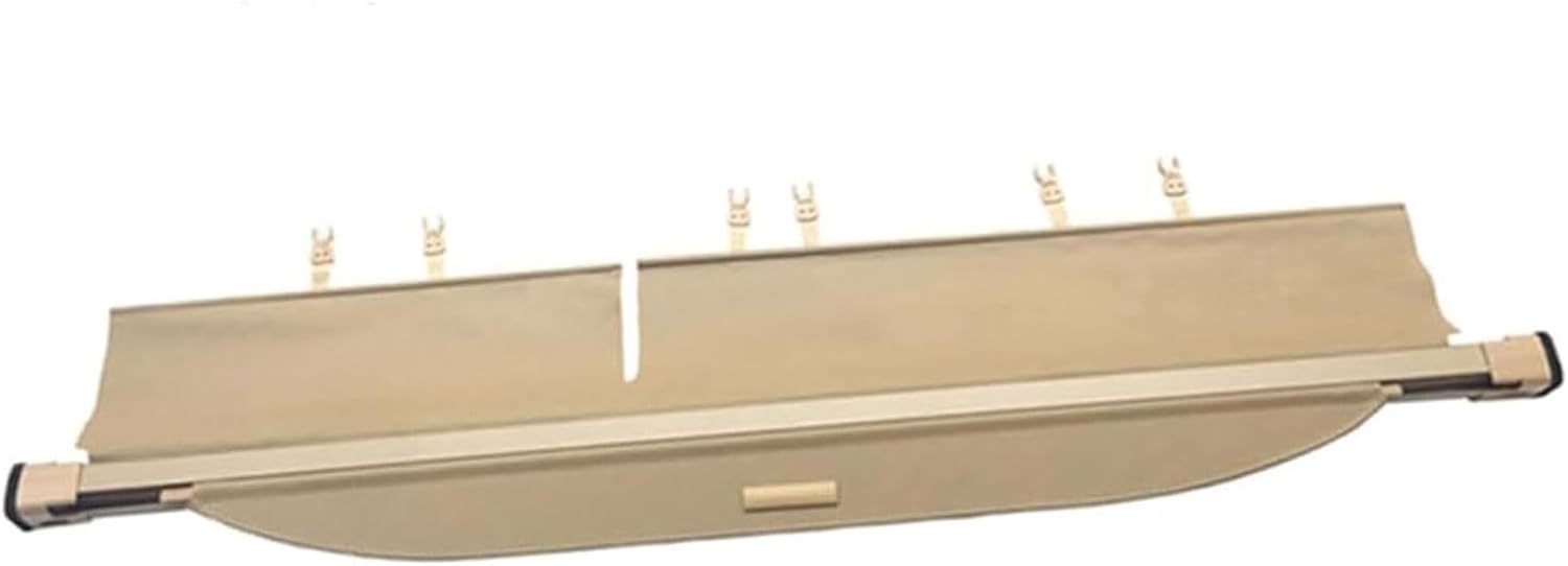 Car Retractable Cargo Cover for Toyota Highlander 2015 2016 2017 2018 2019 2020, Rear Trunk Luggage Security Shield Shade Curtain Shelves Waterproof Cargo Shade, Car Accessories,Beige