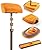 Car & RV Wash Brush Kit 5-12 ft Long Extendable Handle Car, RV, Truck Washing Kit with Extension Pole - Microfiber Car Mop, Soft Washing Brush, Window Squeegee, Mitt, The Ultimate RV-Wash Cleaning Kit
