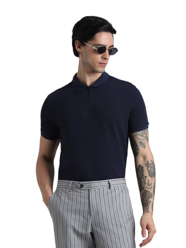 Image of Jack & Jones Men Cotton Solid Regular Fit T-Shirt