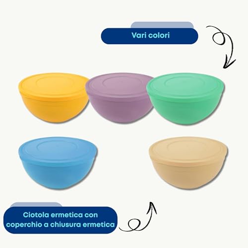 orion group Ciotola per pasta lievitata, ciotola con coperchio, 6 l - immagine 4