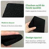 Aihoom 4pcs Filtre Charbon Filtres À Odeur De Carbone, Odor-Resistant, Charcoal Filters for Litter, Compatible with Compost Bins, Easy to Replace - 3