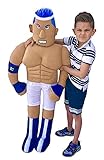 Wrestle Mates 4 Foot Tall Large Stuffed Wrestling Doll (Raz Blue Hair Dummy