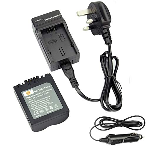 DSTE® CGR-S006E Rechargeable Li-ion Battery + DC62U Travel and Car Charger Adapter for Panasonic Lumix DMC-FZ30 DMC-FZ50 DMC-FZ28 DMC-FZ18 DMC-FZ8 DMC-FZ38 DMC-FZ35 DMC-FZ7 LEICA V-LUX1 Camera as Panasonic CGR-S006 CGR-S006A1B CGA-S006 DMW-BMA7