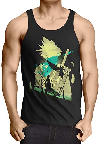 style3 VII Fantasy Battle Herren Tank Top Avalanche Sephiroth final Japan ff7 Größe:L