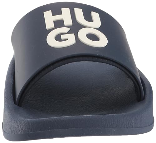 Image of HUGO Men's Stacked Logo Slide Sandal