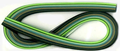 Shades of Green Quilling Paper by Paplin