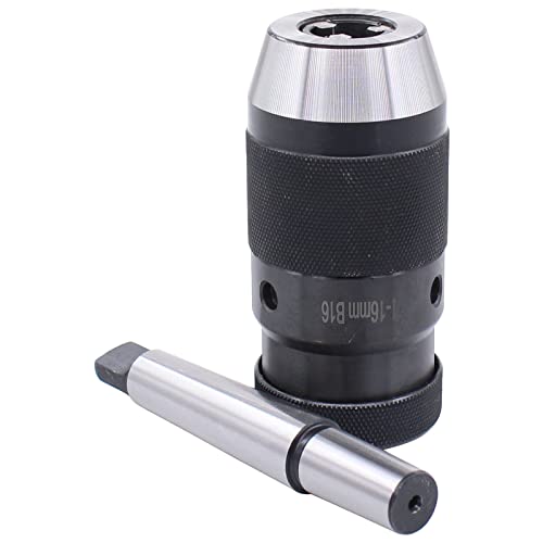 HouYeen 1-16mm MK2 Self Tighten Keyless Lathe Drilling Drill Chuck Wrench MT2-B16 Taper Arbor