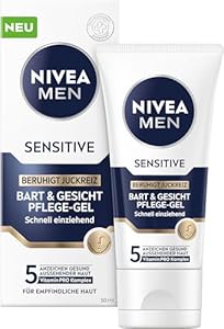NIVEA MEN Sensitive Bart & Gesicht Pflege-Gel 50 ml