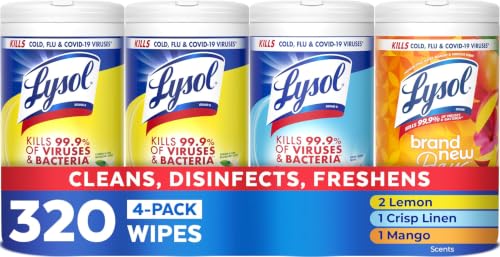 Lysol Disinfecting Wipes, Cleaner, Lemon...