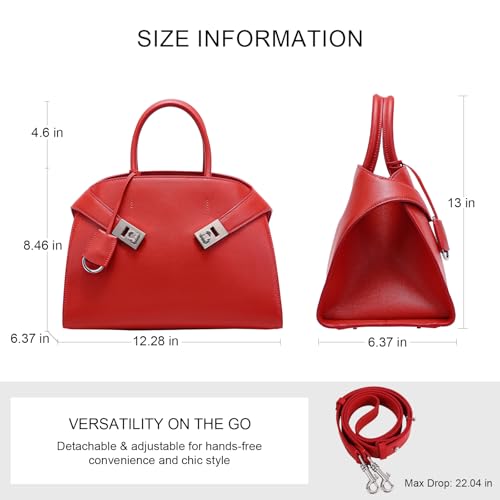 Bolso Tote de Cuero Hedexe para Mujer miniatura 4