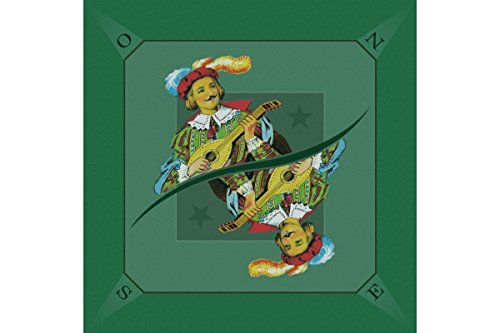 Tapis de Tarot - Excuse Vert - 60 cm x 60 cm. Fabrication Française Cover