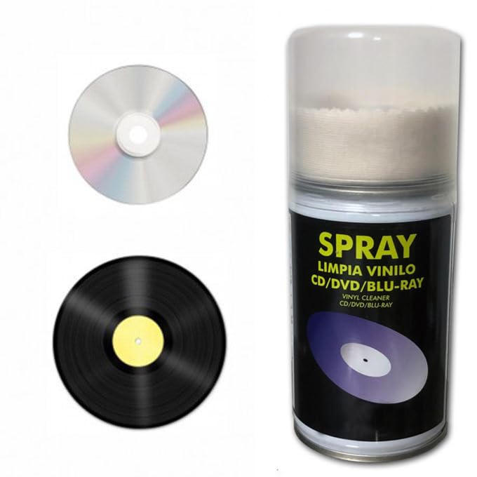 Clener 3520 - Líquido multiusos en spray para la limpieza de Cd, Dvd, Blu-Ray , Juegos y Discos de vinilo