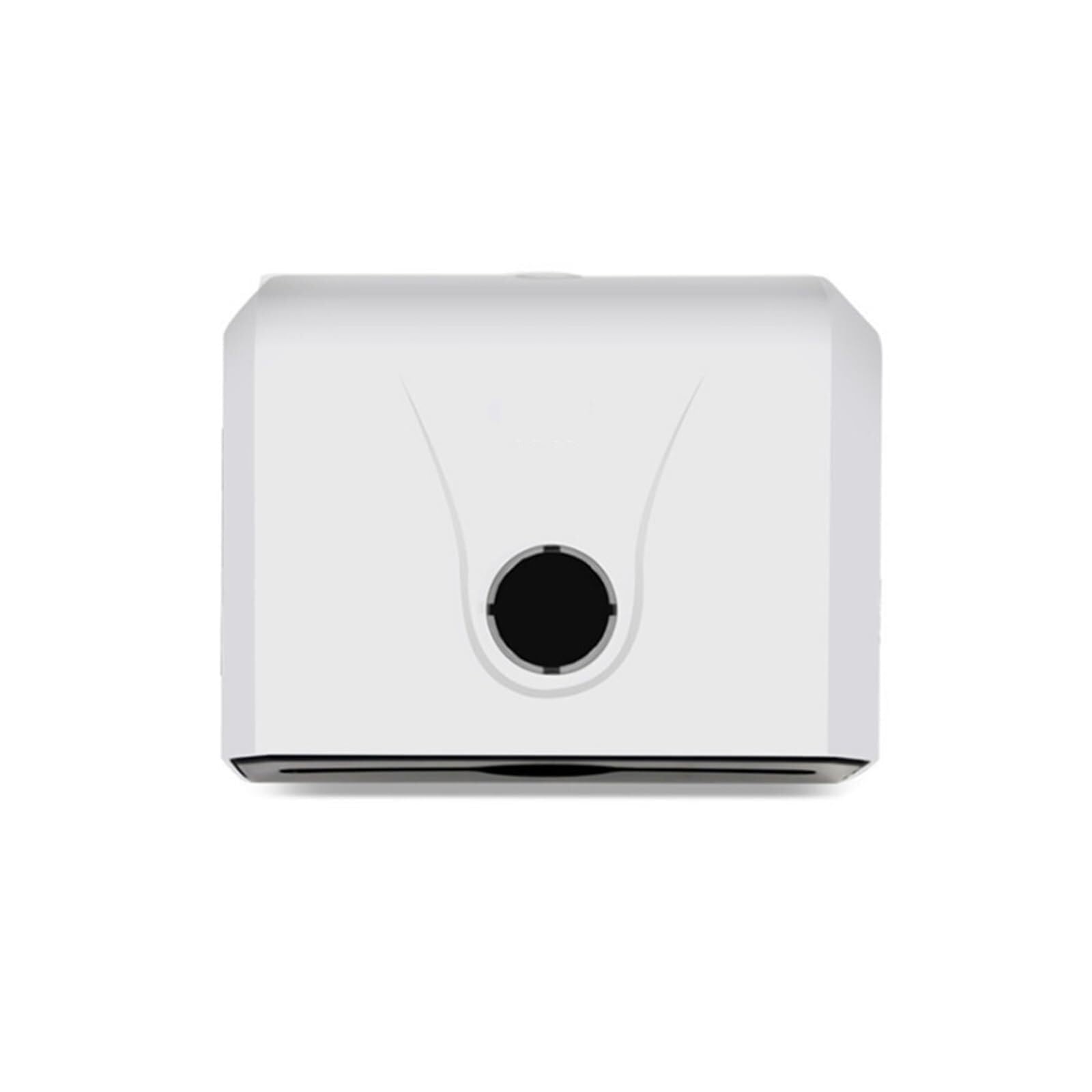 Dispensador de toallas de papel montado en la pared, dispensador de toallas de mano comercial, caja de toallas de papel higiénico blanco, soporte de pañuelos plegable en C para baño, restaurante