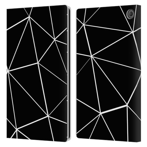 Étui cuir Amazon Fire Max 11 2023 à motifs géométriques et fermeture magnétique